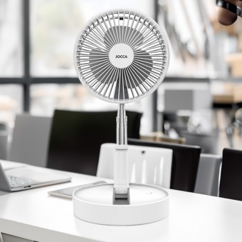 Jocca Wireless Portable Fan With Remote  Control - White