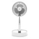 Jocca Wireless Portable Fan With Remote  Control - White